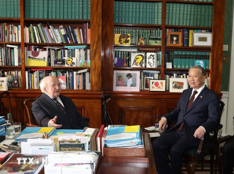 Tổng Bí thư, Chủ tịch nước Tô Lâm hội đàm với Tổng thống Ireland Michael Higgins -0