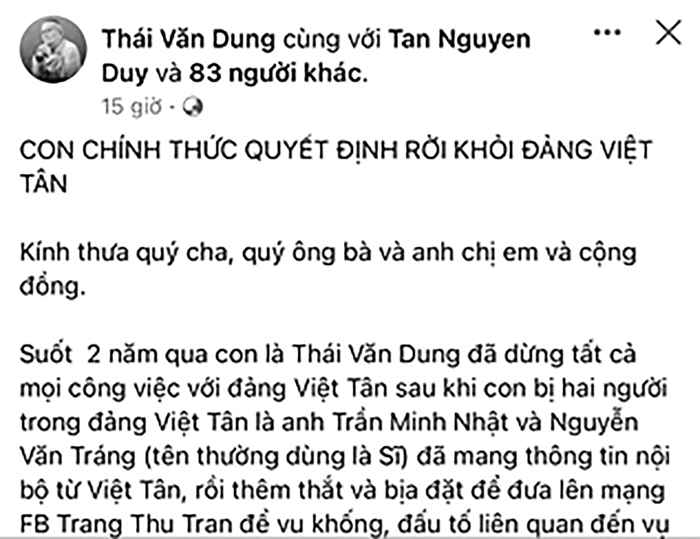 Cảnh giác trước những luận điệu sai trái, bịa tạc của tổ chức phản động lưu vong Việt Tân trên mạng xã hội – Bài cuối: Lời cảnh báo từ chính “người trong cuộc”