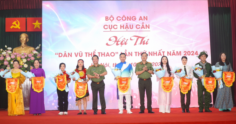 Sôi nổi Hội thi “Dân vũ thể thao” lần thứ nhất Cục Hậu cần -0