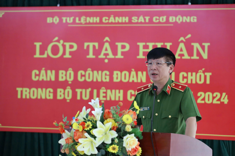 Bộ Tư lệnh Cảnh sát cơ động tập huấn nghiệp vụ cho cán bộ Công đoàn chủ chốt -0