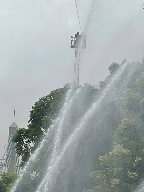 Diễn tập PCCC và CNCH tại nhà ga trên cao của tuyến Metro số 1 -0