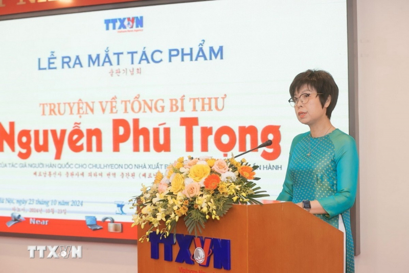 TTXVN ra mắt cuốn sách về Tổng Bí thư Nguyễn Phú Trọng của tác giả Hàn Quốc -0