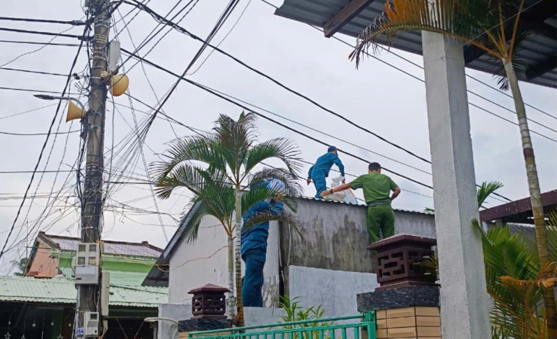 Công an Hội An “4 tại chỗ”, “3 sẵn sàng” không chủ quan với bão số 6 -2