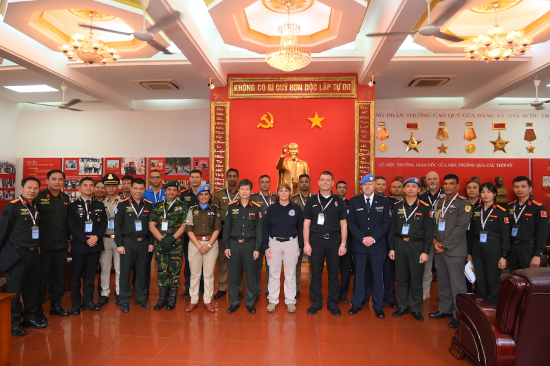 18 học viên thuộc 5 quốc gia tham gia khoá tập huấn tạo nguồn giảng viên gìn giữ hoà bình Liên hợp quốc -1