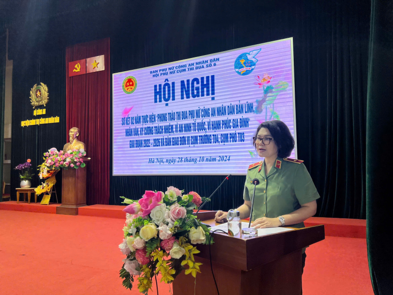 Hội phụ nữ Cụm thi đua số 6, khối các trường CAND tổng kết 2 năm thực hiện phong trào thi đua -0