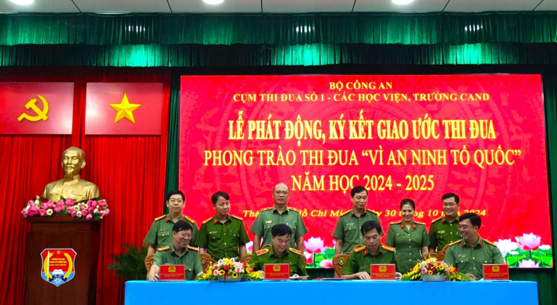 Cụm thi đua số 1 phát động phong trào “Vì an ninh Tổ quốc” năm học 2024 – 2025 -0