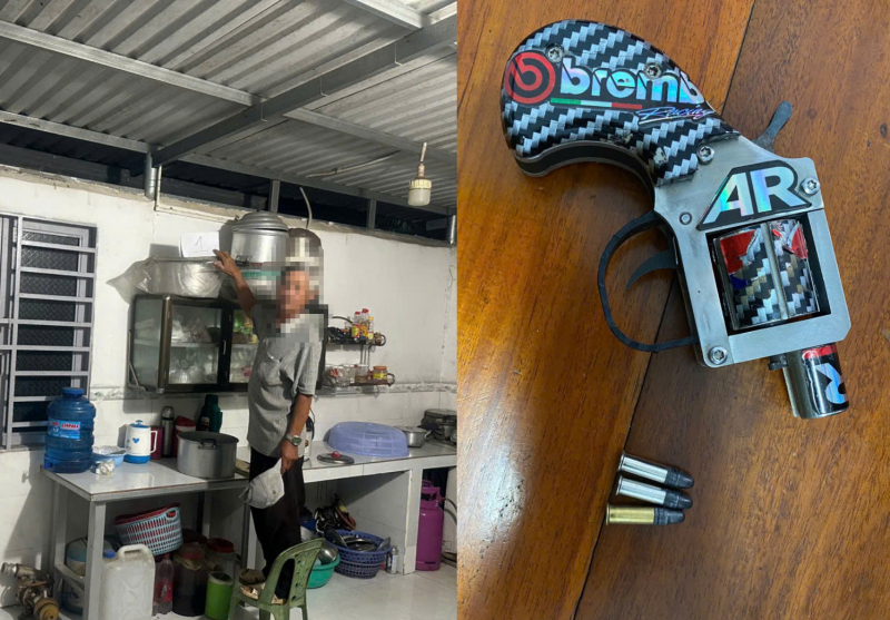 Xử lý đối tượng tàng trữ súng tự chế để… phòng thân -0