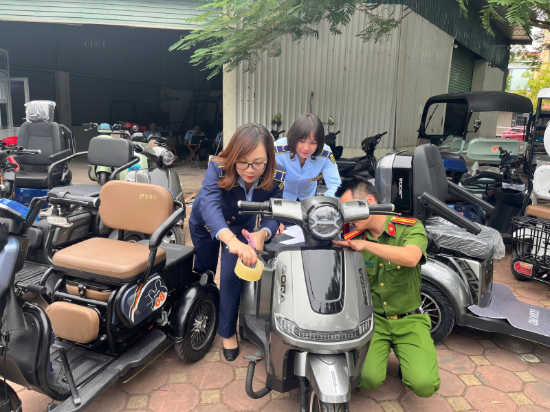 Thu giữ 25 xe điện thuộc diện cấm lưu thông -0
