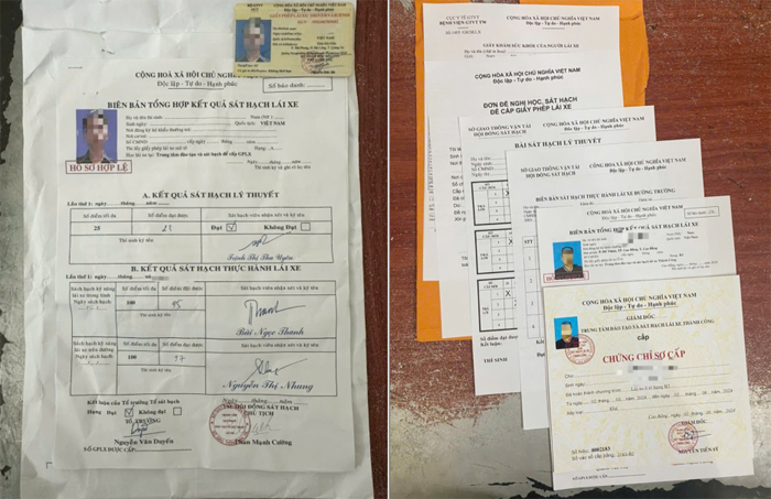Phát hiện nhiều vụ mua bán giấy phép lái xe giả qua mạng xã hội -0