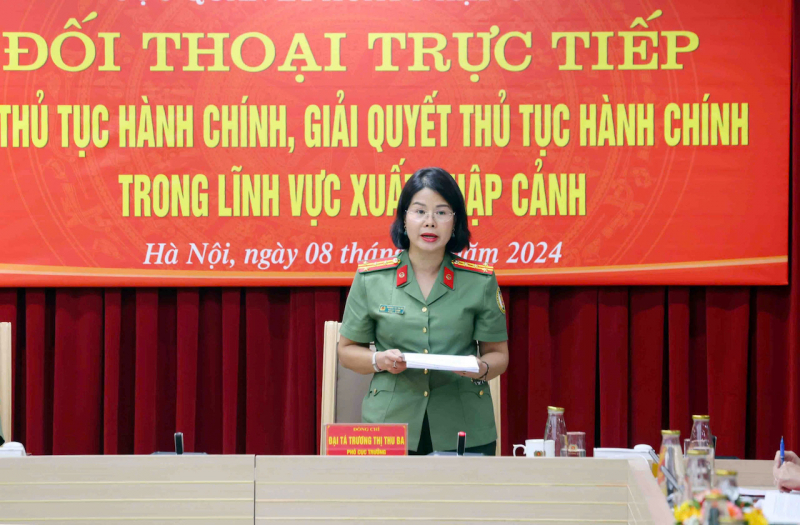 Đối thoại trực tiếp về giải quyết thủ tục hành chính trong lĩnh vực xuất nhập cảnh -0