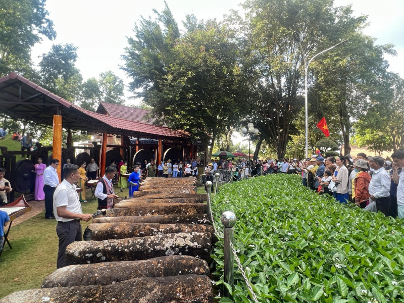 Hàng vạn người đến xem Lễ hội “Vang mãi tiếng chày trên sóc Bom Bo” ở Bình Phước -0