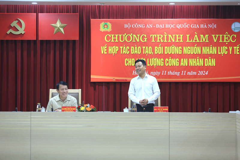 Tăng cường hợp tác về đào tạo nguồn nhân lực y tế cho lực lượng CAND -0
