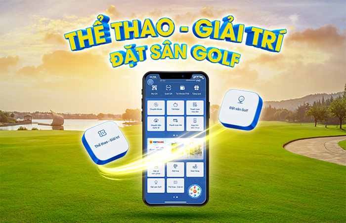 Trải nghiệm tính năng đặt sân Golf và vé Thể thao - Giải trí trên ứng dụng Vietbank Digital -0