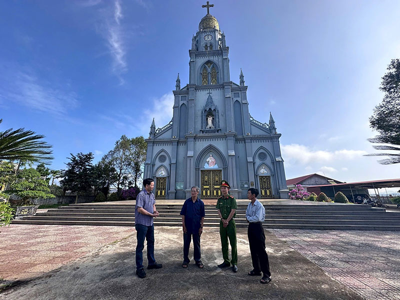 Giáo xứ Nhân Cơ an toàn về an ninh, trật tự -0