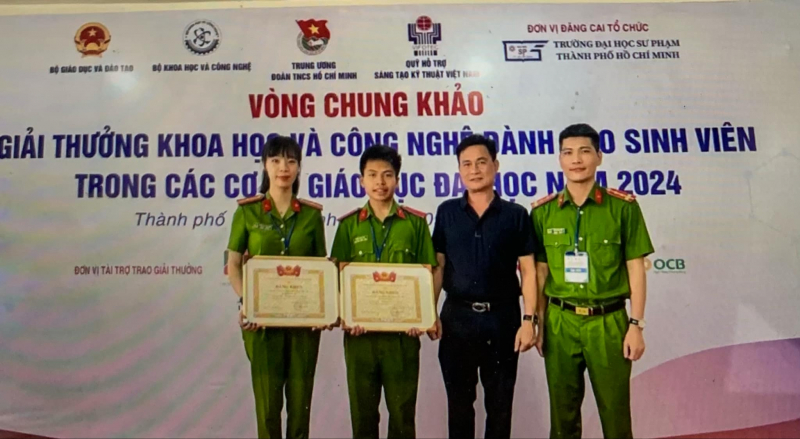 Học viện CSND có 5 công trình đạt Giải thưởng Khoa học và công nghệ dành cho sinh viên năm 2024 -0