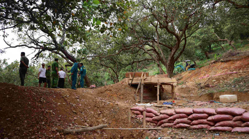 Xử phạt chủ đất nơi khai thác vàng trái phép ở Bình Phước -0