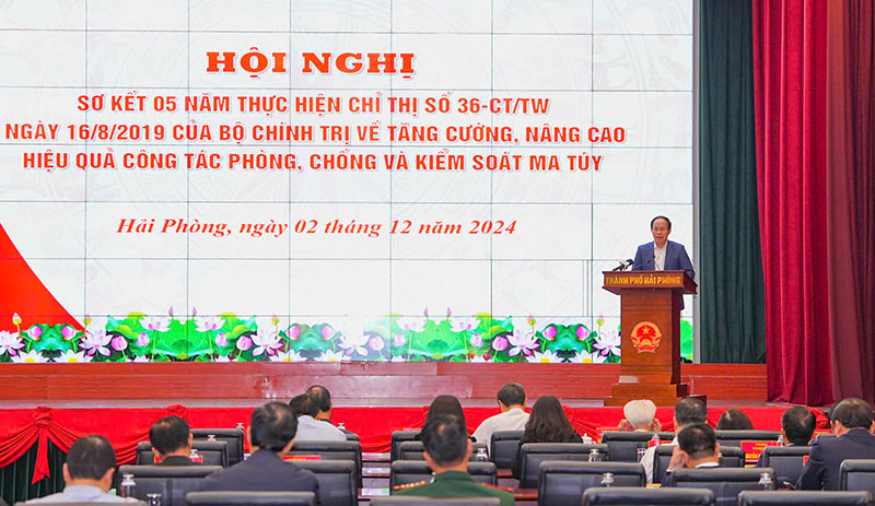 Chuẩn bị ban hành Nghị quyết “phấn đấu xây dựng Hải phòng trở thành thành phố không ma túy” -0