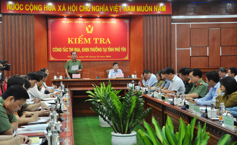 Thứ trưởng Trần Quốc Tỏ kiểm tra công tác thi đua, khen thưởng tại Phú Yên -0