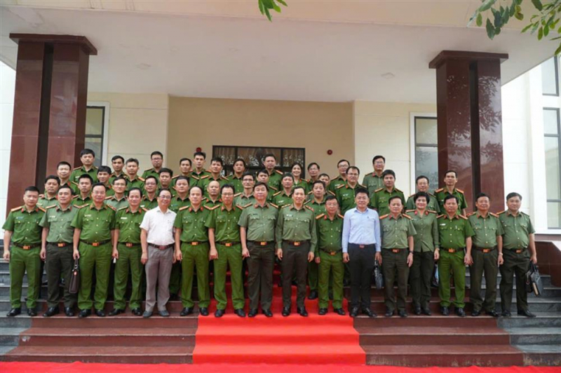 Deputy Minister Le Van Tuyen inspects Quang Ngai Provincial Police Department’s work -0