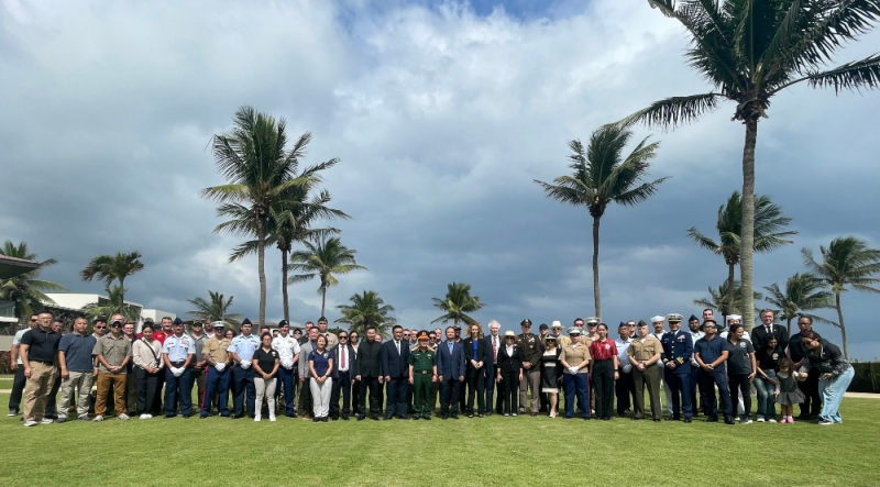 Trao trả hài cốt quân nhân Mỹ mất tích trong chiến tranh -0