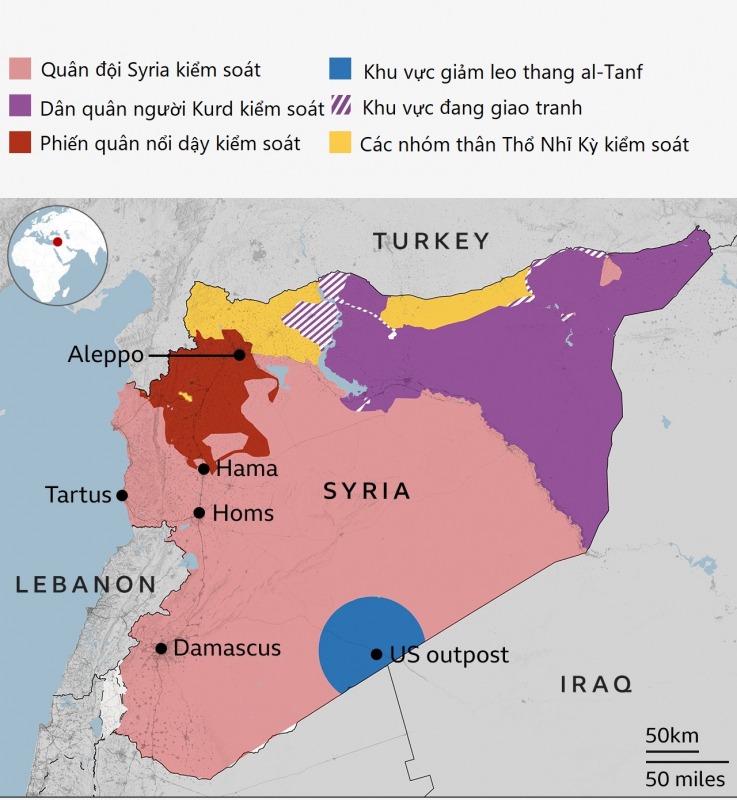 Phiến quân Syria chiếm thành phố Homs, tiến về thủ đô Damascus -0