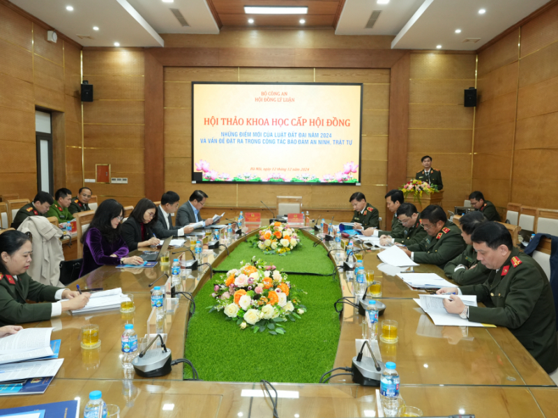 Xây dựng chiến lược về bảo đảm ANTT khi Luật Đất đai năm 2024 có hiệu lực thi hành -0