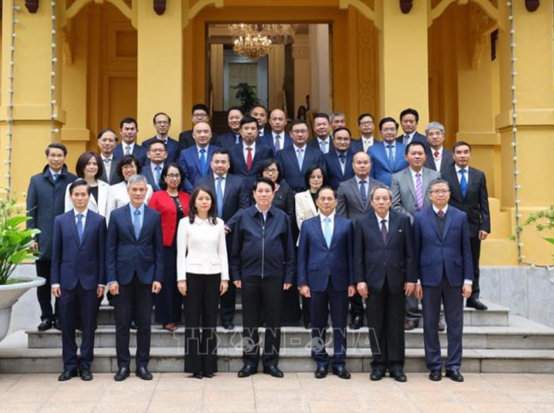 Chủ tịch nước Lương Cường làm việc với Bộ Ngoại giao -0