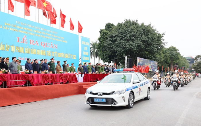 Lễ ra quân tấn công trấn áp tội phạm, bảo đảm ANTT Tết Nguyên đán Ất Tỵ 2025 -0