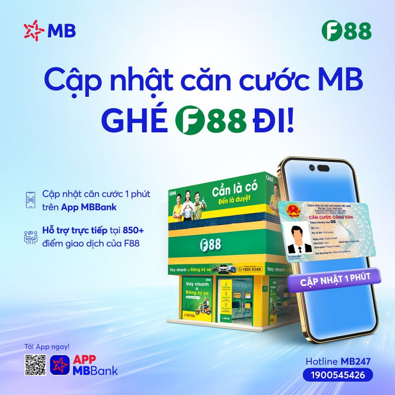 F88 cung cấp dịch vụ ngân hàng sau hợp tác chiến lược với MB -0