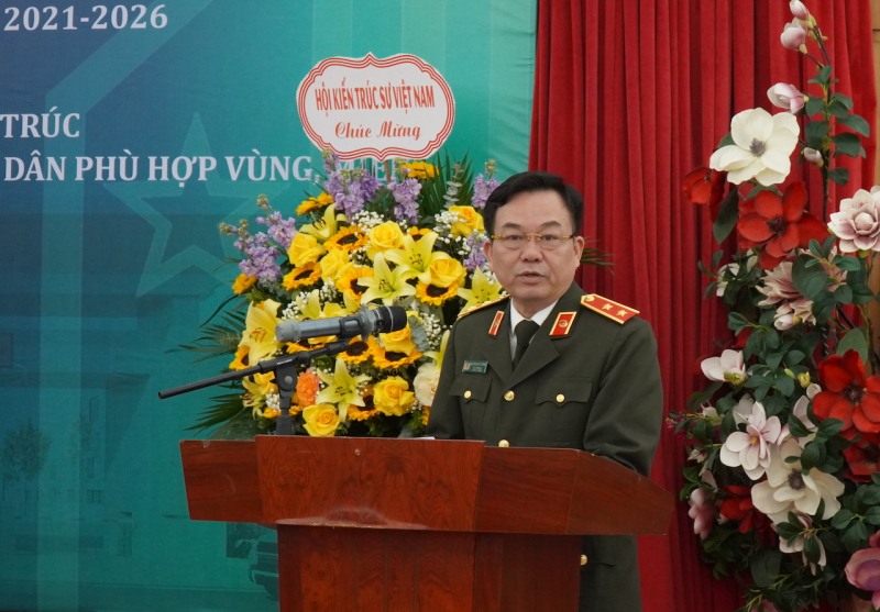 Trao giải Cuộc thi tuyển “Phương án kiến trúc cổng, tường rào áp dụng trong CAND phù hợp với vùng, miền” -0