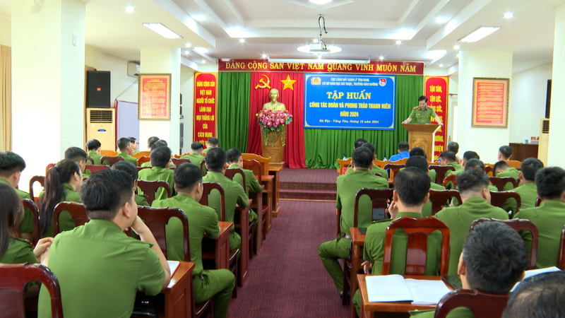Hơn 200 cán bộ tham gia tập huấn công tác đoàn và phong trào thanh niên CAND -0