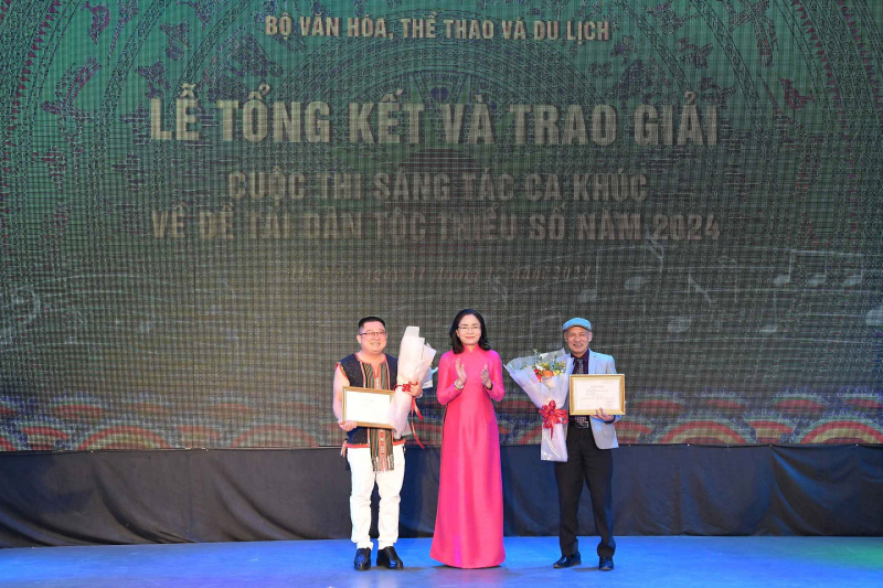 Trao giải Cuộc thi sáng tác ca khúc về đề tài dân tộc thiểu số năm 2024 -0