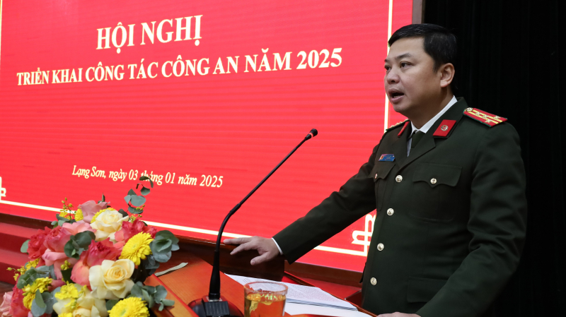 Công an tỉnh Lạng Sơn tổ chức Hội nghị triển khai công tác năm 2025 -0