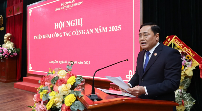 Công an tỉnh Lạng Sơn tổ chức Hội nghị triển khai công tác năm 2025 -0