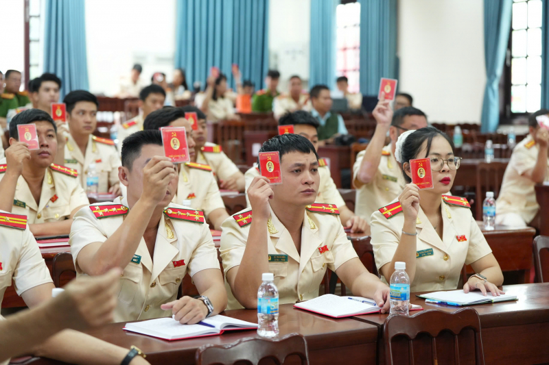 Đại hội điểm Đảng bộ đầu tiên trong Công an Khánh Hòa -0