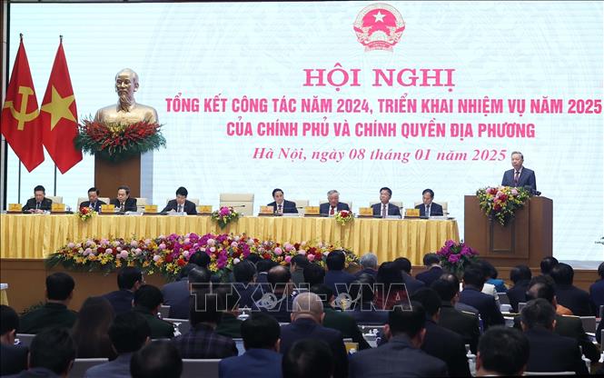 Phát biểu của Tổng Bí thư Tô Lâm tại Hội nghị tổng kết công tác năm 2024, triển khai nhiệm vụ năm 2025 của Chính phủ và chính quyền địa phương -0