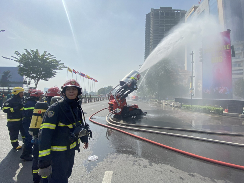 Hơn 7.200 người tham gia diễn tập xử lý tình huống cháy nổ tại các lễ hội đông người -0