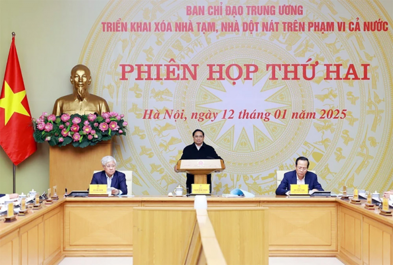 Phiên họp thứ hai của Ban Chỉ đạo Trung ương triển khai xóa nhà tạm, nhà dột nát -0
