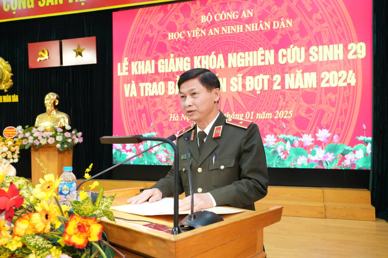 Học viện ANND khai giảng khóa nghiên cứu sinh 29 và trao bằng tiến sĩ năm 2024 -0