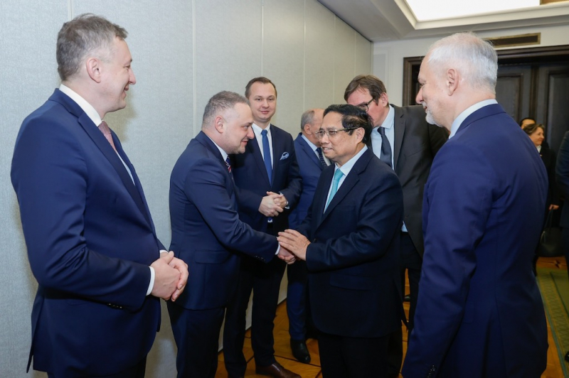 Thủ tướng Chính phủ Phạm Minh Chính hội kiến Chủ tịch Thượng viện Ba Lan Malgorzata Kidawa-Blonska -0