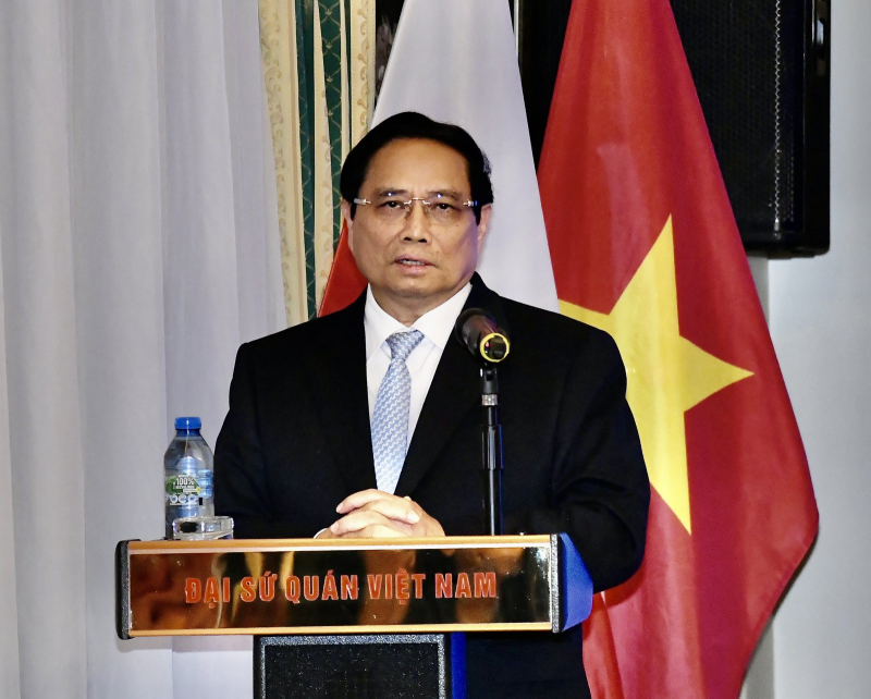 Thủ tướng Phạm Minh Chính và  Phu nhân gặp gỡ cộng đồng người Việt Nam tại CH Ba Lan -0