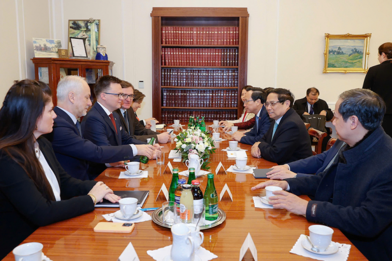 THỦ TƯỚNG CHÍNH PHỦ PHẠM MINH CHÍNH HỘI KIẾN CHỦ TỊCH HẠ VIỆN BA LAN SZYMON HOLOWNIA -0