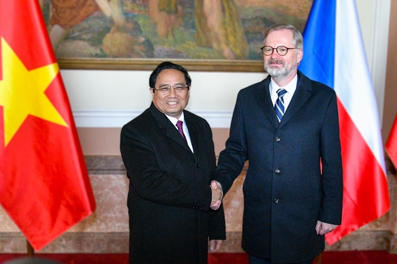 Thủ tướng Chính phủ Phạm Minh Chính hội đàm với Thủ tướng Cộng hoà Czech Petr Fiala. -0