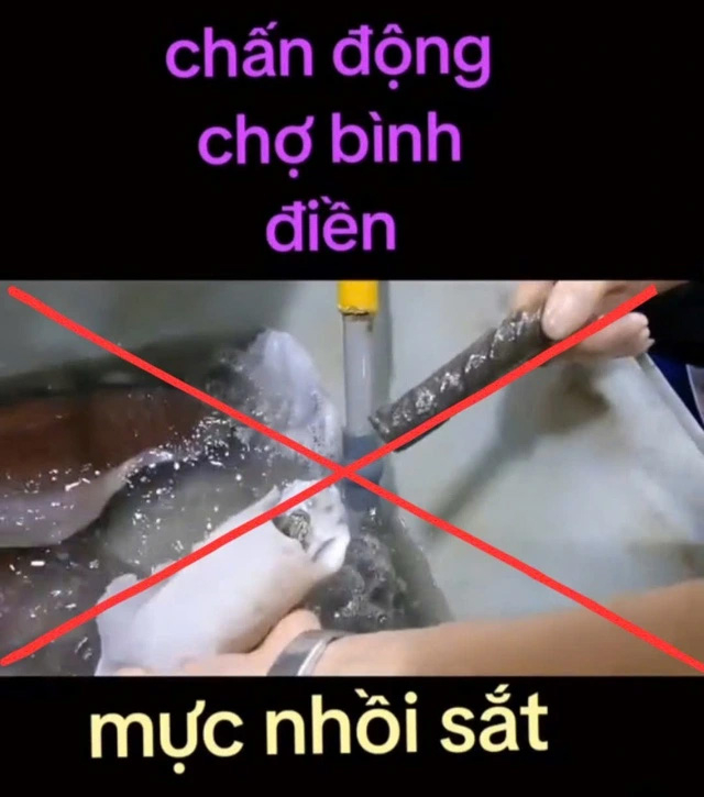 “Mực nhồi sắt” tại chợ Bình Điền là tin giả, nhằm câu view -0