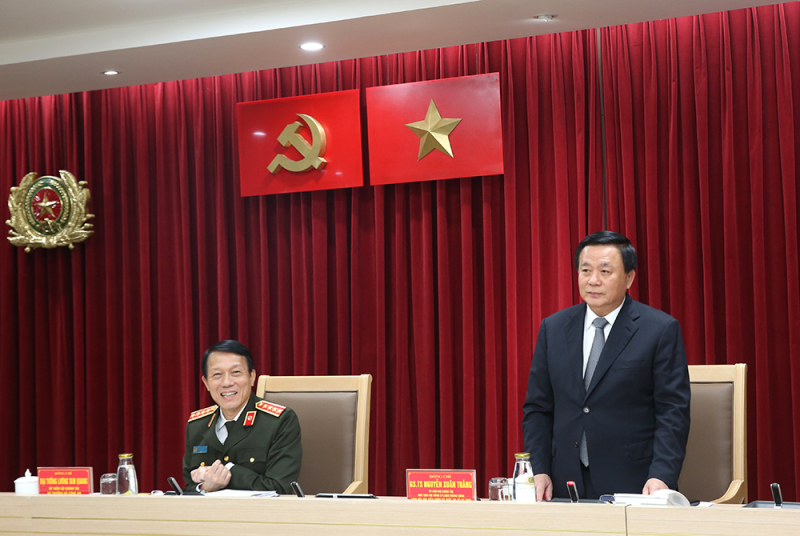 Sơ kết Chương trình phối hợp giữa Bộ Công an và Hội đồng Lý luận Trung ương giai đoạn 2021-2026 -0