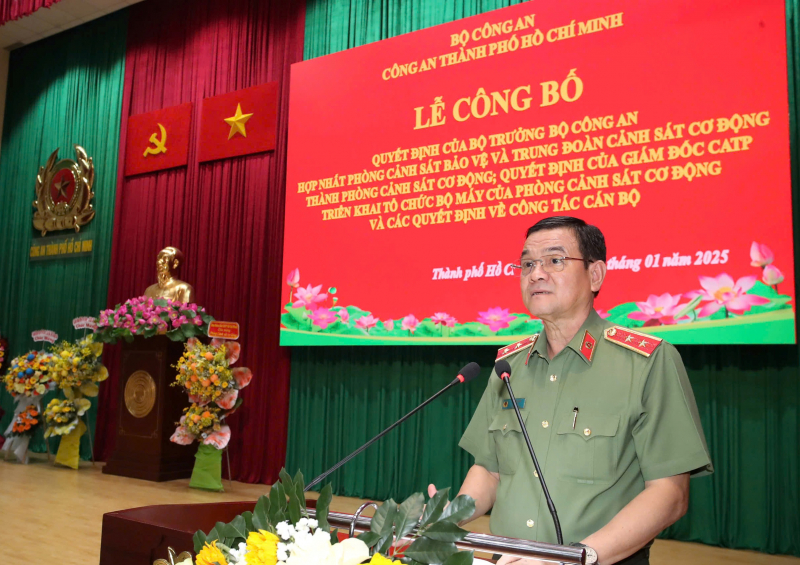 Công an TP Hồ Chí Minh hợp nhất Phòng Cảnh sát bảo vệ và Trung đoàn Cảnh sát cơ động -2