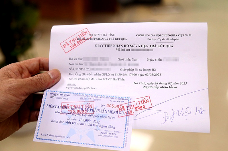 Lỗi phần mềm cấp đổi GPLX, kiến nghị được phép sử dụng giấy hẹn để lái xe -0