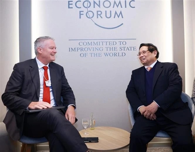 PM meets with OECD Secretary-General in Davos -0