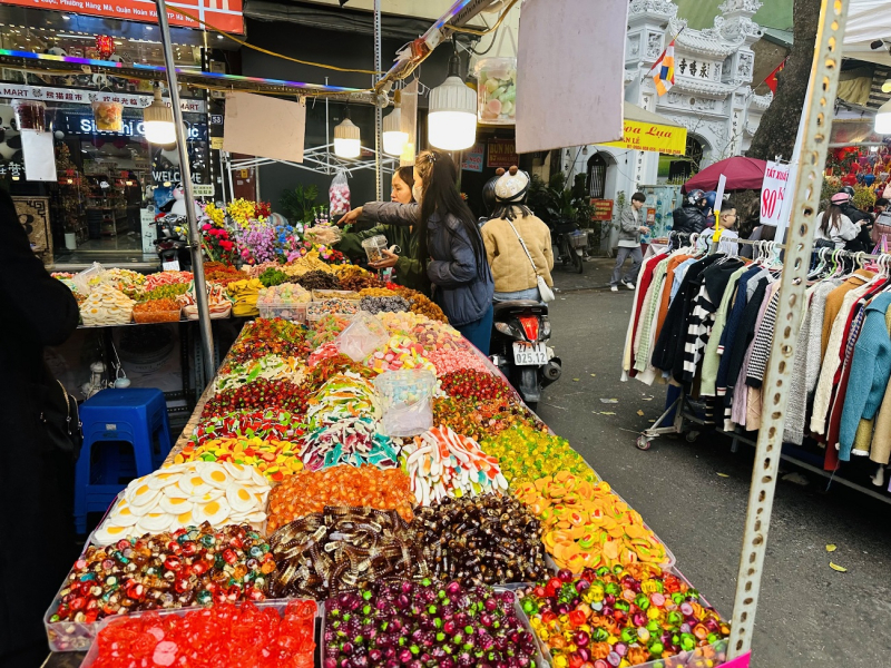 Nhộn nhịp chợ hoa xuân Hàng Lược -0