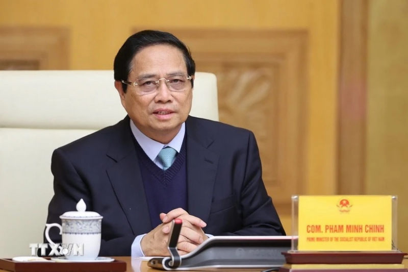Thủ tướng Phạm Minh Chính tiếp Đại sứ Trung Quốc tại Việt Nam Hà Vĩ -0